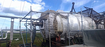 Термообработка сварных швов - Out-of-furnace heat treatment of the column body welds